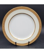 7 Antique c.1917 Minton For Tiffany New York Gold Encrusted Creme Dinner... - $203.05 CAD