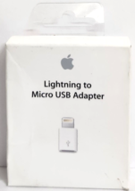 Apple - Lightning-to-Micro Usb Adapter - White MD820ZM/A Open Box Genuine - £11.00 GBP