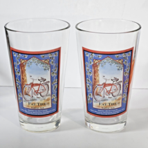 Lot of 2 Fat Tire Amber Ale Pint Beer Glass New Belgium Brewing Company ... - £14.02 GBP