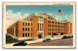 Armory Building Minneapolis Minnesota MN Linen Postcard H24 - £2.30 GBP