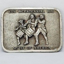 Vintage Belt Buckle Spirit of America 1776 Bicentennial 1976 USA Made By - $32.99