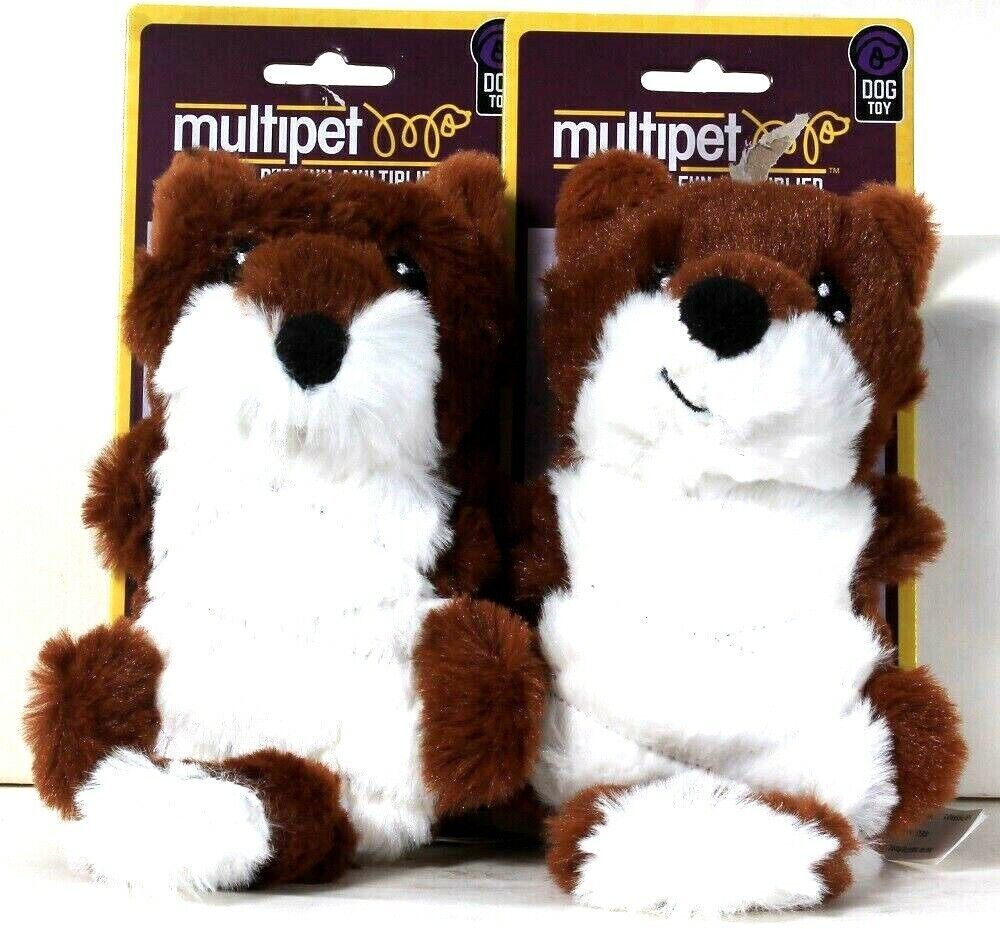 Primary image for 2 Count Multipet Cuddle Buddies Huggable Cuddly Squeaking Fox Stuffed Toy