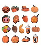 17 PCS Thanksgiving Pumpkin Cartoon Charms for Crocs - $11.29