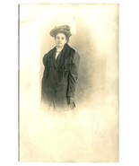 Woman in Big Hat Photo Postcard RPPC c1910 Fair Postal Studio Chicago 3.... - £27.41 GBP