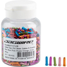 Jagwire 1.8mm Cable End Crimps Combo Btl./500, Red,Blue,Pink,Purple,Orange,Green - £64.77 GBP