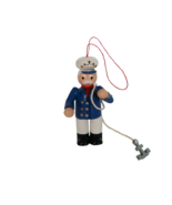 Midwest Importers co Cannon Falls wooden sea captain Christmas Ornament - $12.00