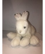 Trudy Toys White Rabbit Realistic Sitting 1983 Plush Stuffed Animal Bunn... - $11.51 CAD
