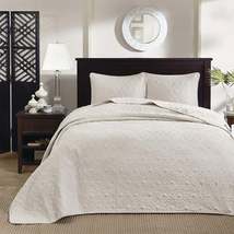 Madison Park Mansfield Antimicrobial Treated 3pc Bedspread Set, Various Colors - £109.71 GBP