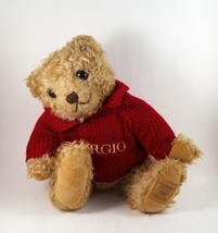 Giorgio Beverly Hills Collectors Plush Bear Harrington 11&quot; tall Vintage &#39;95 - £11.98 GBP
