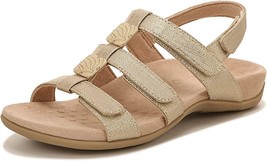 New Vionic Gold Wedge Comfort Sandals Size 8 W Wide $119 - £72.17 GBP