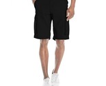 Agile Mens Casual Summer Flat Front Black Essential Stretch Shorts/Cargo... - $17.81