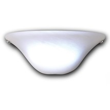 It&#39;s Exciting Lighting IEL-4300 Frosted Marble Glass Half Moon Sconce With Frost - £68.80 GBP