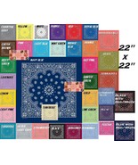 4-MIXED USA MADE 2-SIDED HAV-A-HANK Paisley BANDANAS Head Wrap Neck Scar... - $32.26 CAD