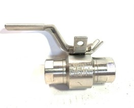 NUTRON 316 Stainless Steel T3 Ball Valve 6000 WOG 1/2 Inch FNPT T3F05S60QZ - £82.95 GBP