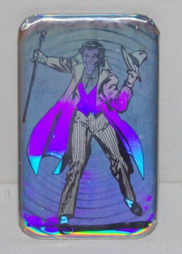 The Joker 1991 Comic Art Holographic Metal Pinback Button Pin DC NEW UNUSED - $7.84