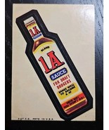 Topps Wacky Packages 1.A. Sauce 3rd Series 1973 Sticker Vintage Original - $258.05 MXN