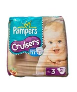 Vtg 2011 Pampers Cruisers Diapers Sesame Street Size 3, 31-Pack New Sealed - £55.04 GBP