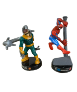 Marvel AttackTix 2 Pc Figure Lot: Dr Octopus Series 1 (ultra rare) Spide... - $19.79