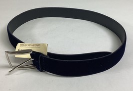 Bergdorf Goodman Blue Suede Men’s Belt - NWT - Size 36 - Made In Italy - $123.75