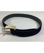 Bergdorf Goodman Blue Suede Men’s Belt - NWT - Size 36 - Made In Italy - $123.75