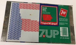 Iowa Unrolled Aluminum “7 UP” Can 1846 States - United We Stand - £11.64 GBP