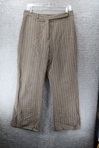 Vtg Merona Women&#39;s Dress Pants Brown Stripes Stretchy Size 10 - £9.70 GBP