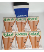 Vtg 1980 NIP 6 Prs Underalls Pantyhose Brief Panty Sandalfoot Suntan 320... - £37.23 GBP