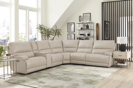 6 - Piece Upholstered Power Reclining Sectional - £4,543.57 GBP