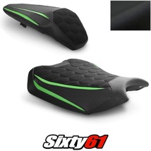 Kawasaki ZH2 Seat Cover 2020-2023 Front Rear Black Green Luimoto Tec-Grip Suede - £282.38 GBP