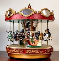 Mr. Christmas VTG Marquee Musical Lighted Animated Carousel Merry Go Round - $79.19