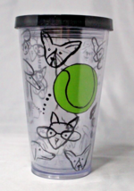 Starbucks Limited Edition Doodle Dogs Tennis Ball Acrylic Tumbler 16 Oz 2014 - £9.78 GBP