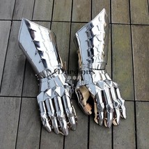 Medieval Knight Armor Gothic Gauntlets Gloves Warrior Metal gloves Easy to wear - £123.27 GBP
