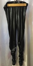 Cool Miley Cyrus/Max Azria Wet Look Gothic Black Leggings Size M NEW - £23.77 GBP