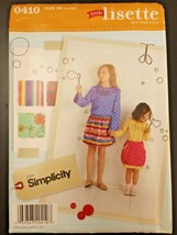 Simplicity 0410 Pattern Child&#39;s Girls&#39; Skirt Pullover Blouse Top HH 3-6 ... - $9.79