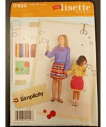 Simplicity 0410 Pattern Child&#39;s Girls&#39; Skirt Pullover Blouse Top HH 3-6 ... - £7.69 GBP
