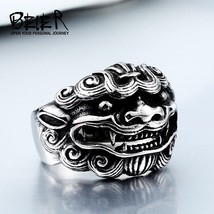 BEIER Stainless Steel Ring Wholesale Factory Price Animal ing for man fashion Pu - £8.34 GBP