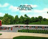 Bel-Aire Motel Highway 40 70-S Nashville Tennessee TN UNP Linen Postcard... - £3.10 GBP