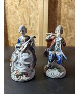 occupied japan figurines man Playing Flute , women Playing The Lute - $44.55