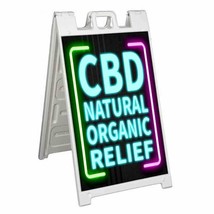 Cbd National Relief Signicade 24x36 Aframe Sidewalk Sign Banner Decal Holistic - £34.13 GBP+