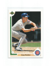 GREG MADDUX (Chicago Cubs) 1991 UPPER DECK BASEBALL CARD #115 - £3.92 GBP