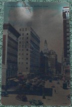 Vintage Color Tone Postcard, Looking Down Main Street, Hartford Connecti... - £4.74 GBP