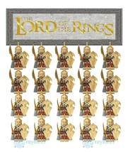 20Pcs Noldo Elf Knife Sword Royal Guard Lord Of The Rings Minifigures Toys - $31.99