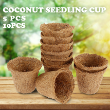 Plant Pots 5 Pcs or 10Pcs Biodegradable for Seedlings Compostable Rounds - £34.75 GBP