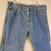 Levi&#39;s Men&#39;s Size 40x32 Straight 505 Regular Fit Blue Cotton Jeans Men - £9.60 GBP
