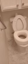Raised Toilet Seat Riser That Fits Most Standard Round Toilet Bowls for ... - $46.56