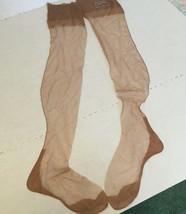 Vintage nylon stocking seamed back cuban heeled fashion wear nylons  - $31.68