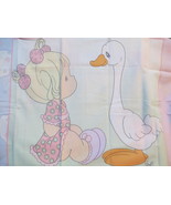 Precious Moments Panel Blonde Girl &amp; Goose w/Boy to Quilt Sew Craft $10.95 - £8.72 GBP