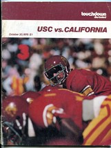 USC Trojans v California Football Program NCAA October 30 1976 - £49.19 GBP
