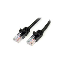Startech.Com 45PATCH6BK 6FT Black CAT5E Cable Snagless Ethernet Cable Gigabit La - £23.72 GBP