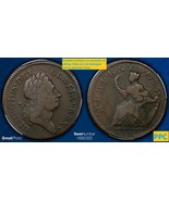 1723 Woods Hibernia Halfpence PCGS VF-25 Surfaces are smooth with no pit... - $293.65 CAD